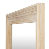 Wall Mirror Large In Washed Wooden Frame - Bradford
