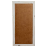 Wall Mirror Large In Washed Wooden Frame - Bradford