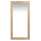 Wall Mirror Large In Washed Wooden Frame - Bradford