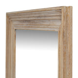 Wall Mirror Medium In Washed Wooden Frame - Bradford