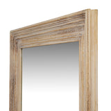 Wall Mirror Narrow In Washed Wooden Frame - Bradford