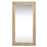 Wall Mirror Narrow In Washed Wooden Frame - Bradford