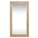 Wall Mirror Narrow In Washed Wooden Frame - Bradford
