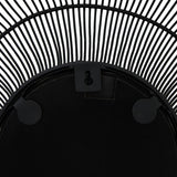 Wall Mirror Round In Black Wire Metal Frame - Bradford