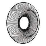 Wall Mirror Round In Black Wire Metal Frame - Bradford