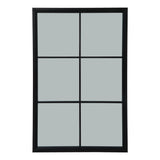Wall Mirror Window Design In Black Wooden Frame - Salford