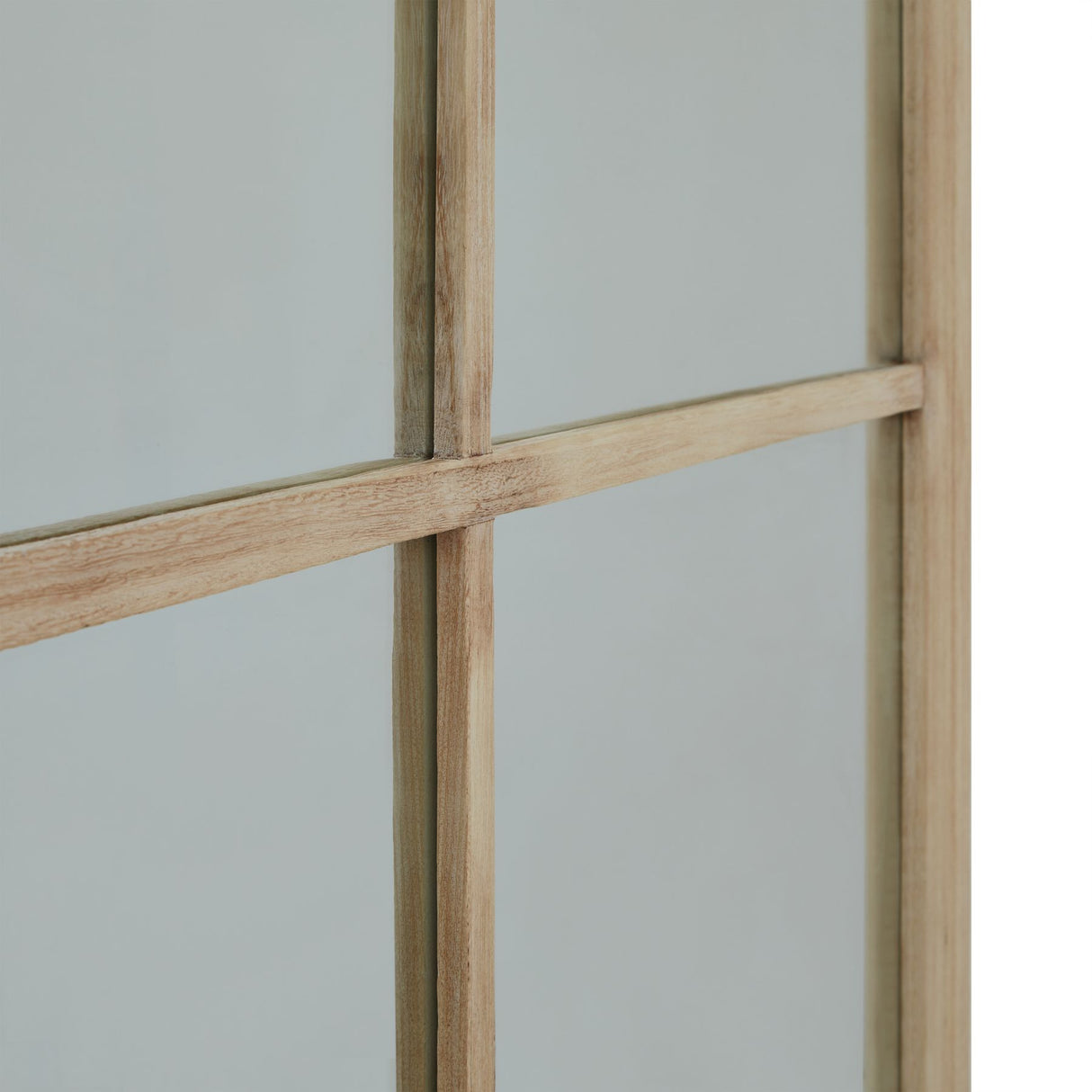 Wall Mirror Window Design In Black Wooden Frame - Salford