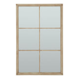 Wall Mirror Window Design In Black Wooden Frame - Salford