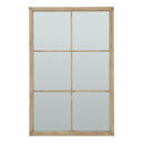 Wall Mirror Window Design In Black Wooden Frame - Salford