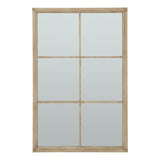 Wall Mirror Window Design In Black Wooden Frame - Salford