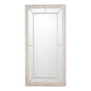 Wall Mirror Window Design Large In Washed Wooden Frame - Bradford