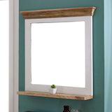 Wall Mirror With Solid Mango Wood Frame - Alfie