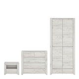 Wooden 3 Piece Bedroom Furniture Set - Angel