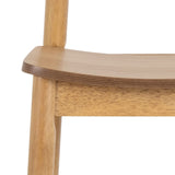 Wooden Bar Stools With Back In Set Of 2 - Barlow