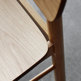 Wooden Bar Stools With Back In Set Of 2 - Barlow