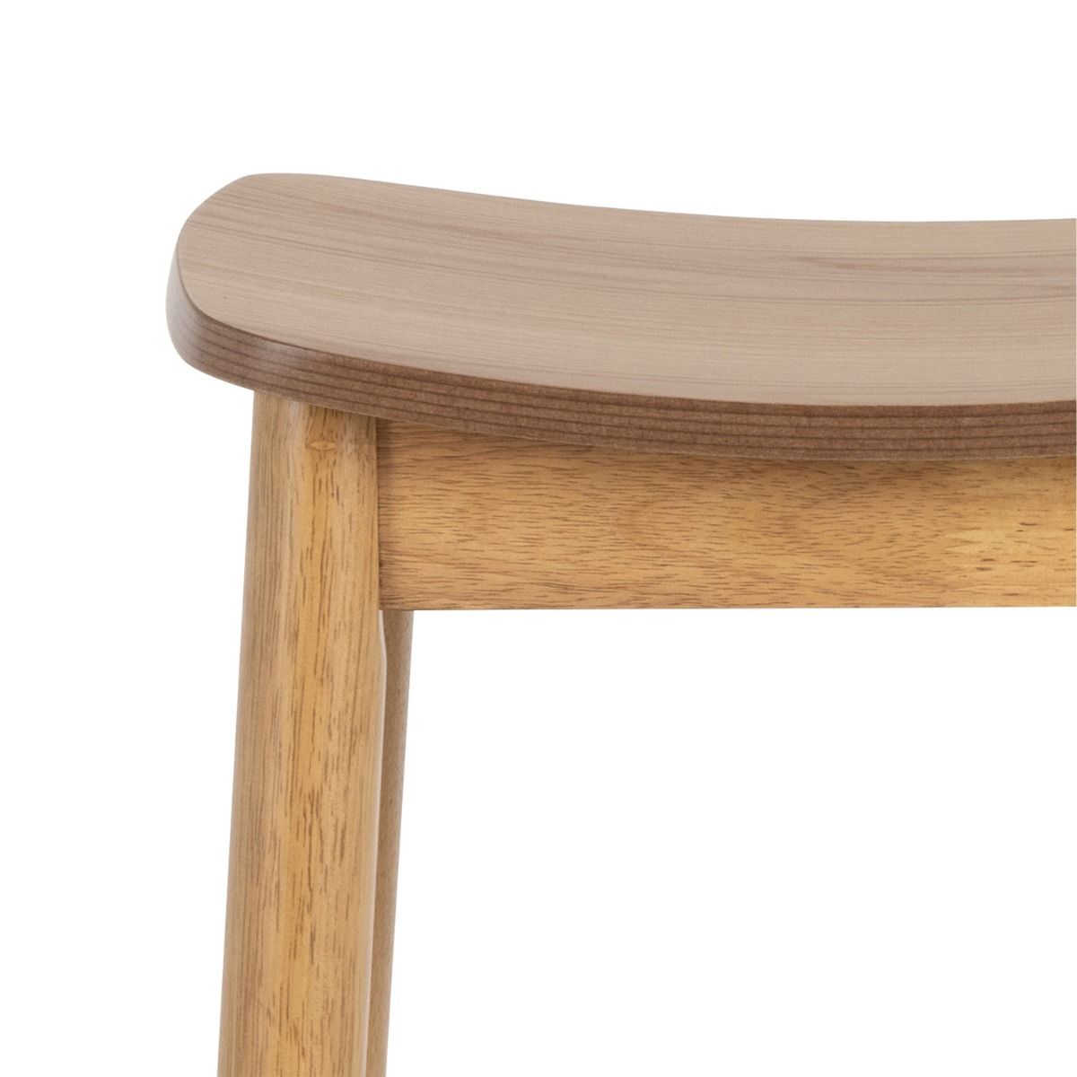 Wooden Bar Table And 2 Bar Stools Without Back - Barlow