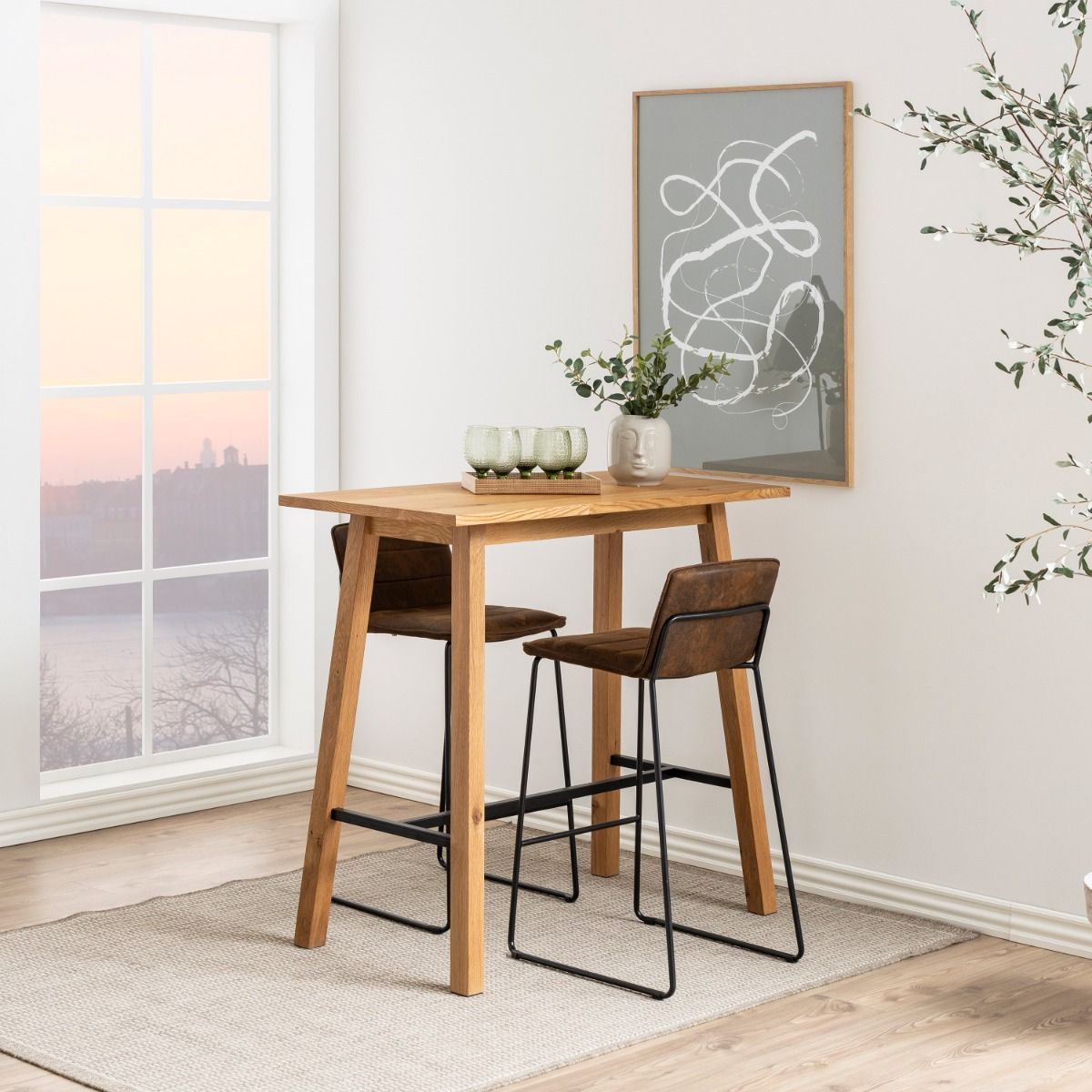 Wooden Bar Table Rectangular - Chara
