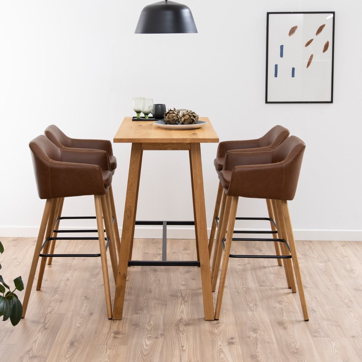 Wooden Bar Table Rectangular - Chara