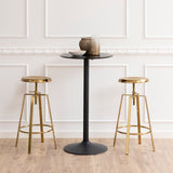 Wooden Bar Table Tall And Round - Ibiza
