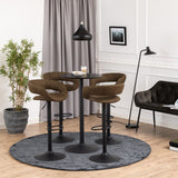 Wooden Bar Table Tall And Round - Ibiza