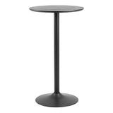 Wooden Bar Table Tall And Round - Ibiza