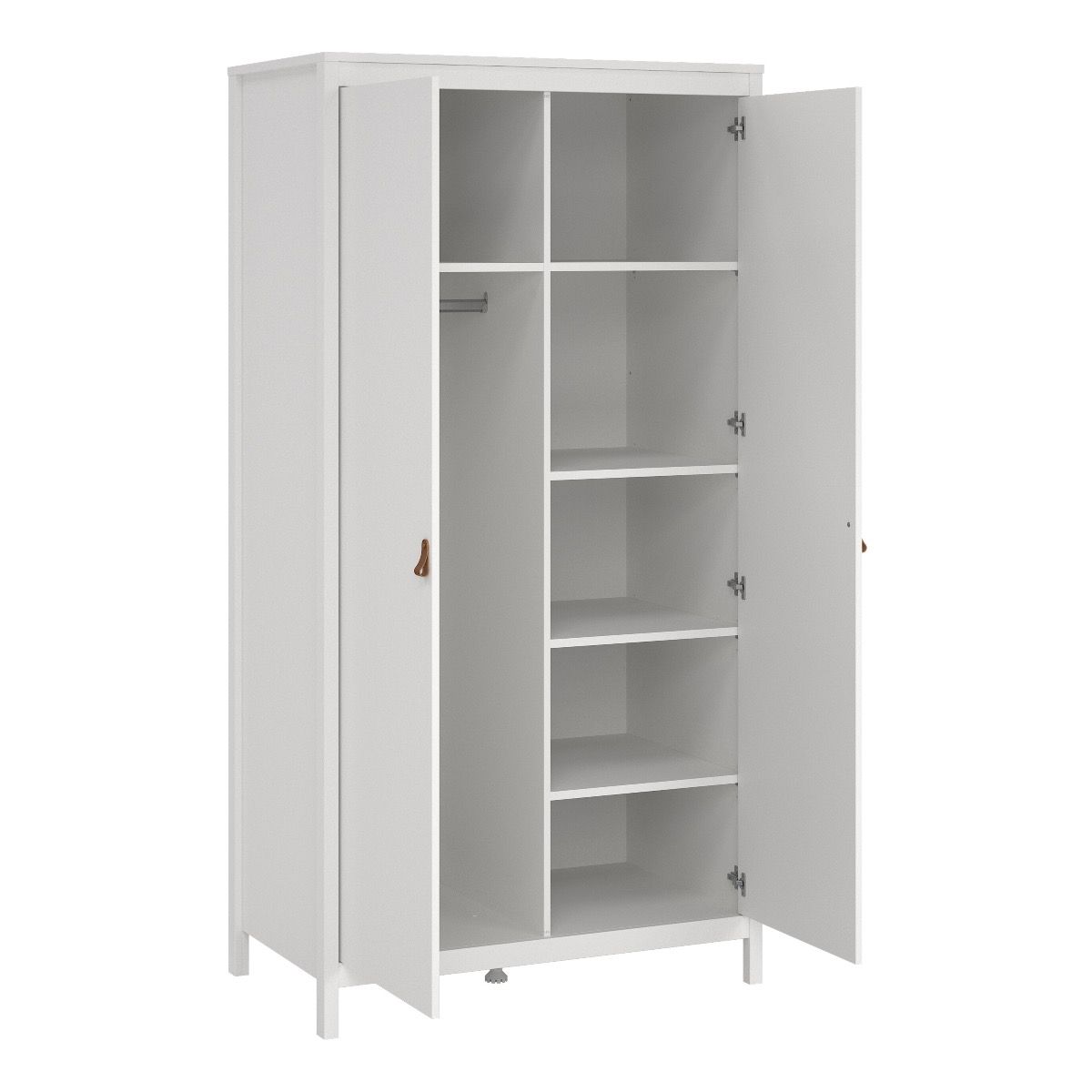 Wooden 3 Piece Bedroom Furniture Set With 2 Doors Wardrobe - Barcelona