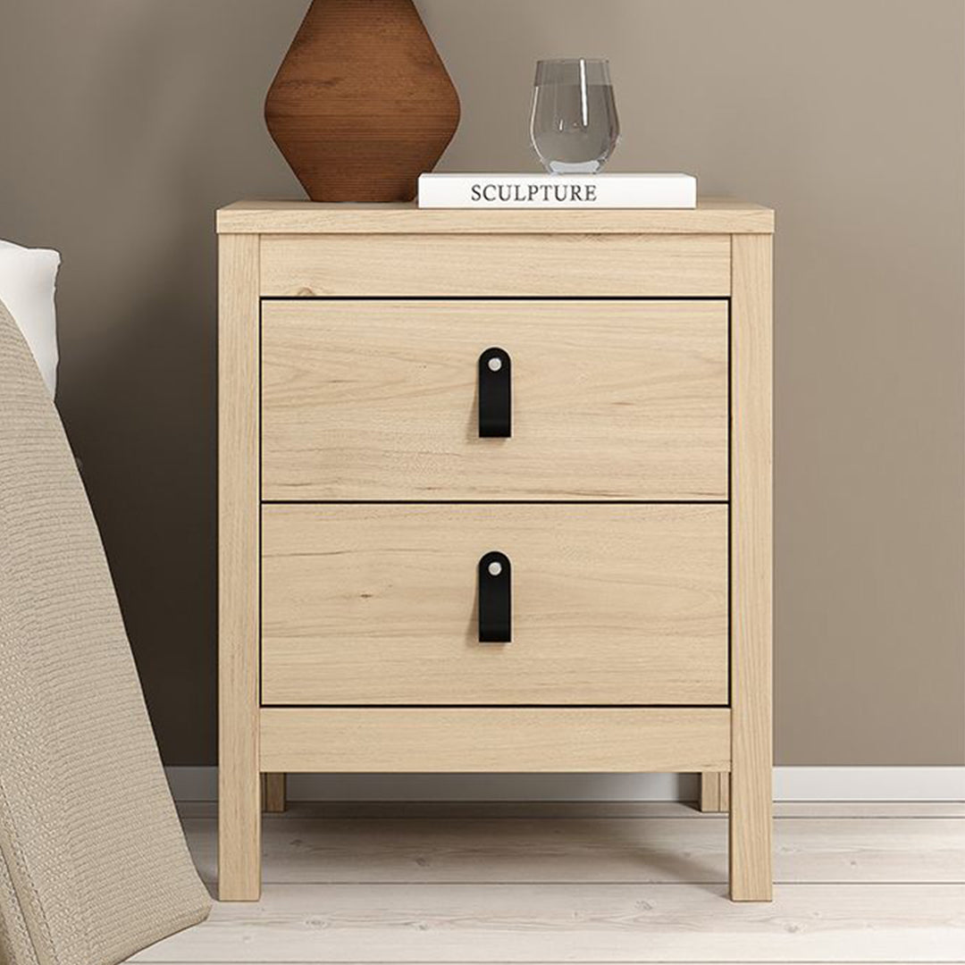 Wooden 3 Piece Bedroom Furniture Set With 2 Doors Wardrobe - Barcelona