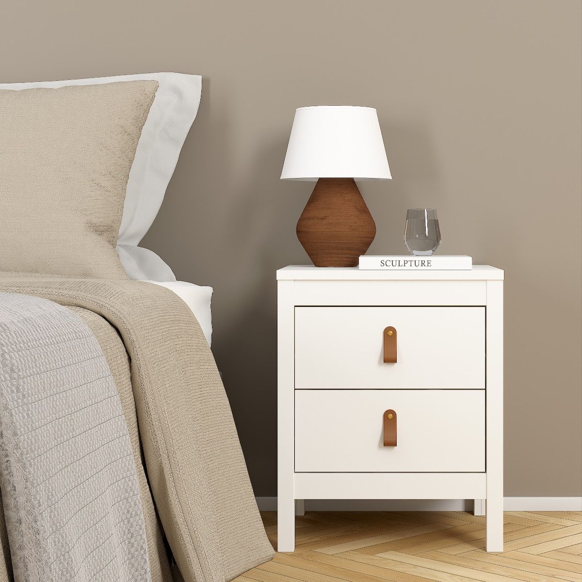 Wooden 3 Piece Bedroom Furniture Set With 3 Doors Wardrobe - Barcelona