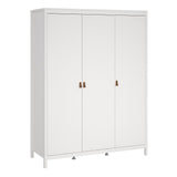 Wooden 3 Piece Bedroom Furniture Set With 3 Doors Wardrobe - Barcelona