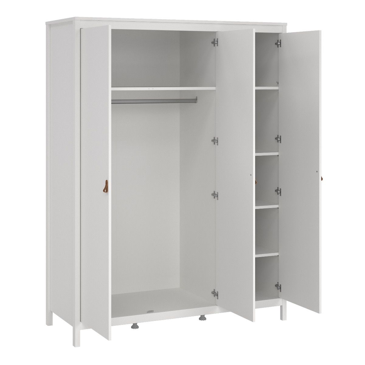 Wooden 3 Piece Bedroom Furniture Set With 3 Doors Wardrobe - Barcelona