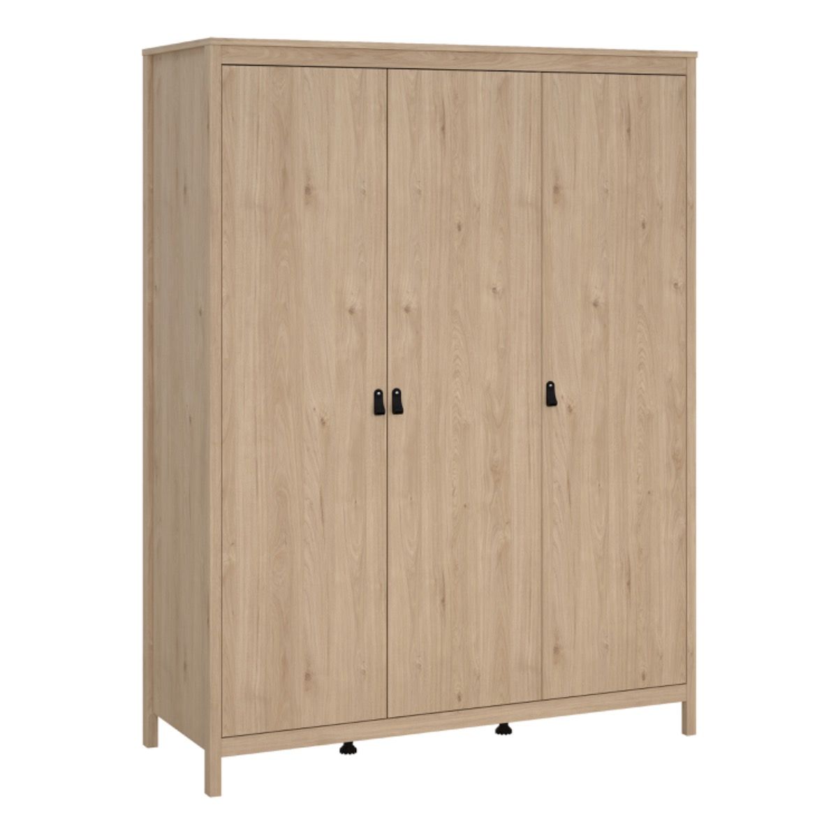 Wooden 3 Piece Bedroom Furniture Set With 3 Doors Wardrobe - Barcelona