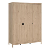 Wooden 3 Piece Bedroom Furniture Set With 3 Doors Wardrobe - Barcelona