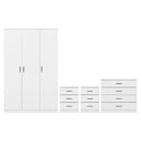 Wooden Bedroom Furniture Set With 3 Doors Wardrobe - Dakota