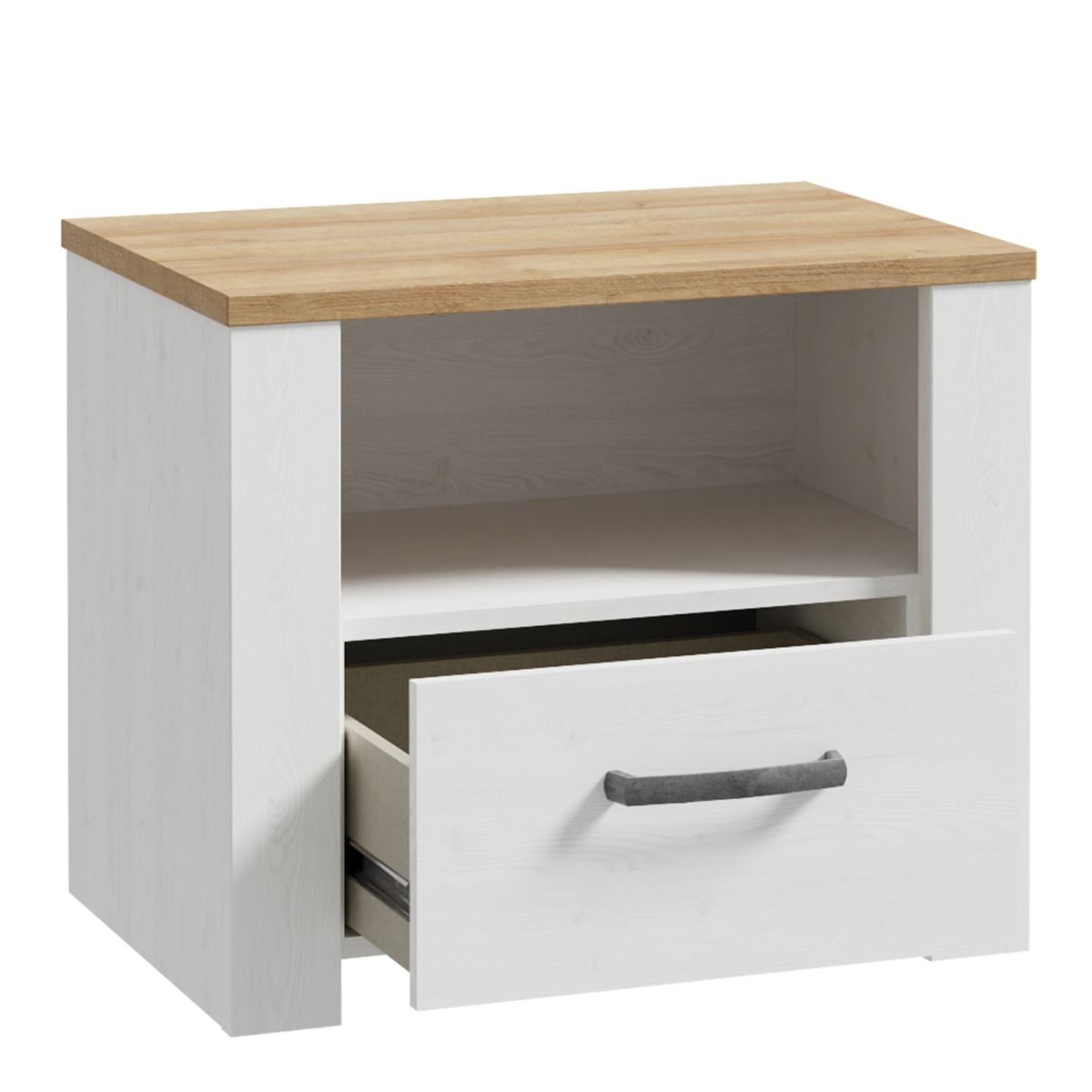 Wooden Bedside Cabinet With 1 Drawer - Bohol