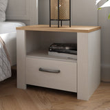 Wooden Bedside Cabinet With 1 Drawer - Bohol