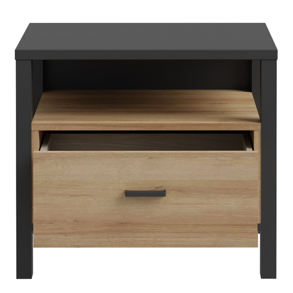 Wooden Bedside Cabinet With 1 Drawer - High Rock