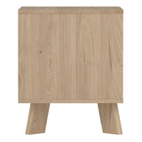 Wooden Bedside Cabinet With 1 White Front Drawer - Ikast