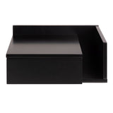 Wooden Bedside Cabinet Square Wall Hung With 1 Drawer - Ashlan