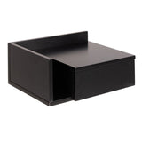Wooden Bedside Cabinet Square Wall Hung With 1 Drawer - Ashlan