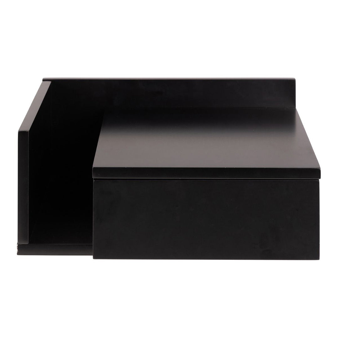 Wooden Bedside Cabinet Square Wall Hung With 1 Drawer - Ashlan