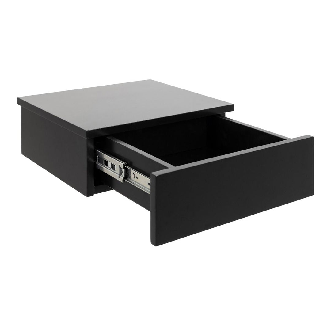 Wooden Bedside Cabinet Square Wall Hung With 1 Drawer - Avignon