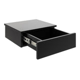 Wooden Bedside Cabinet Square Wall Hung With 1 Drawer - Avignon