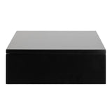Wooden Bedside Cabinet Square Wall Hung With 1 Drawer - Avignon