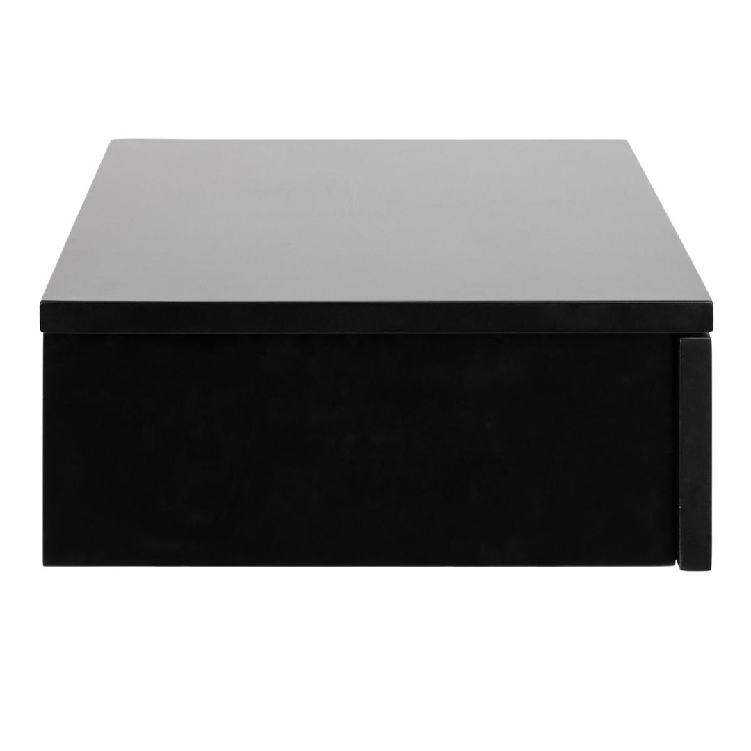 Wooden Bedside Cabinet Square Wall Hung With 1 Drawer - Avignon