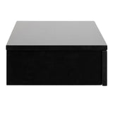 Wooden Bedside Cabinet Square Wall Hung With 1 Drawer - Avignon