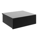 Wooden Bedside Cabinet Square Wall Hung With 1 Drawer - Avignon