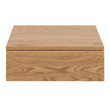 Wooden Bedside Cabinet Square Wall Hung With 1 Drawer - Avignon