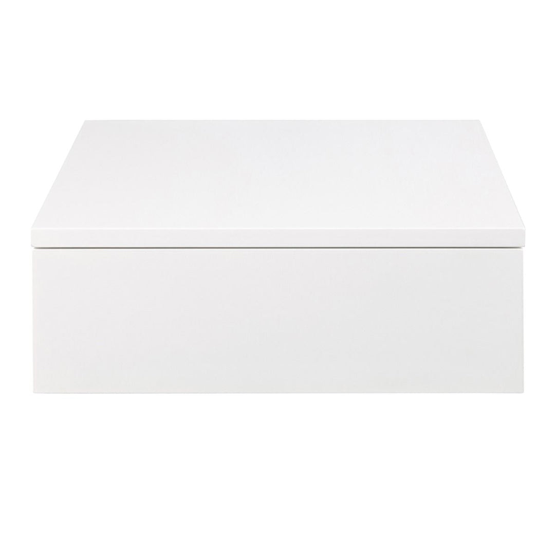 Wooden Bedside Cabinet Square Wall Hung With 1 Drawer - Avignon