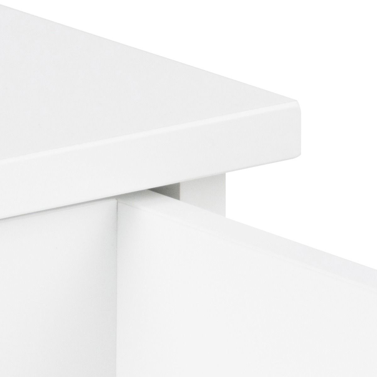 Wooden Bedside Cabinet Square Wall Hung With 1 Drawer - Avignon