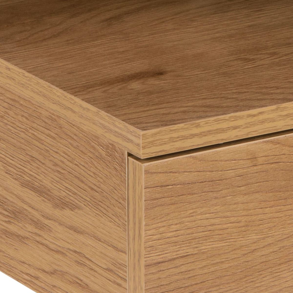 Wooden Bedside Cabinet Wall Hung With 1 Drawer - Ashlan